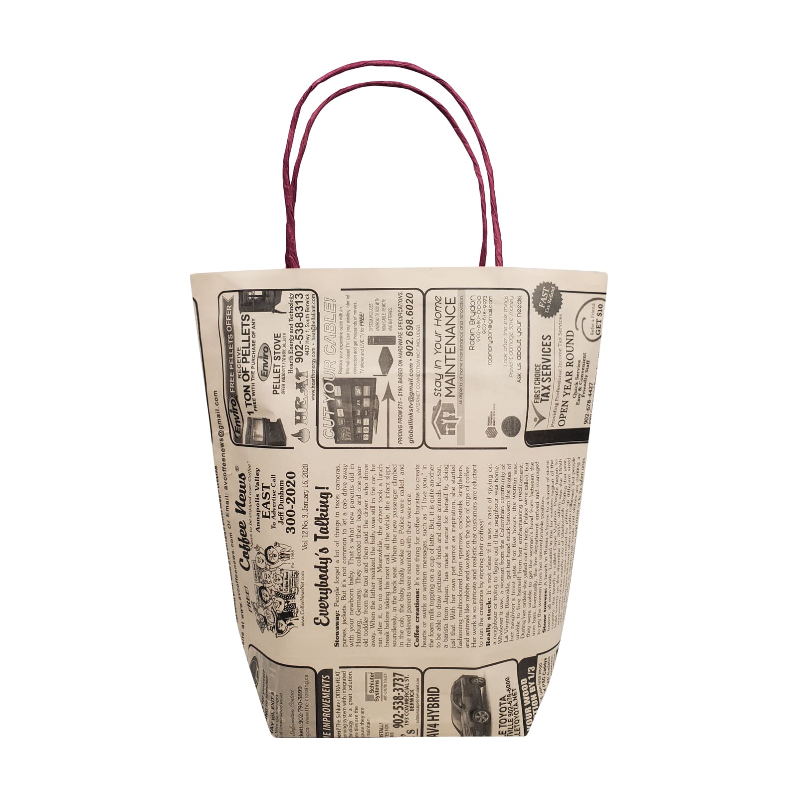 Coffee News Paper bags Small size Craft Alliance Atlantic Association